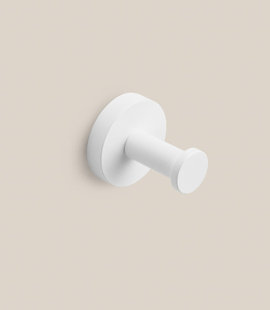 Bathroom wall hook – matte black finish