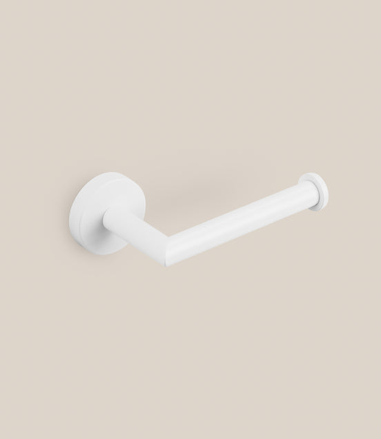 Chrome  wall-mounted toilet paper holder 