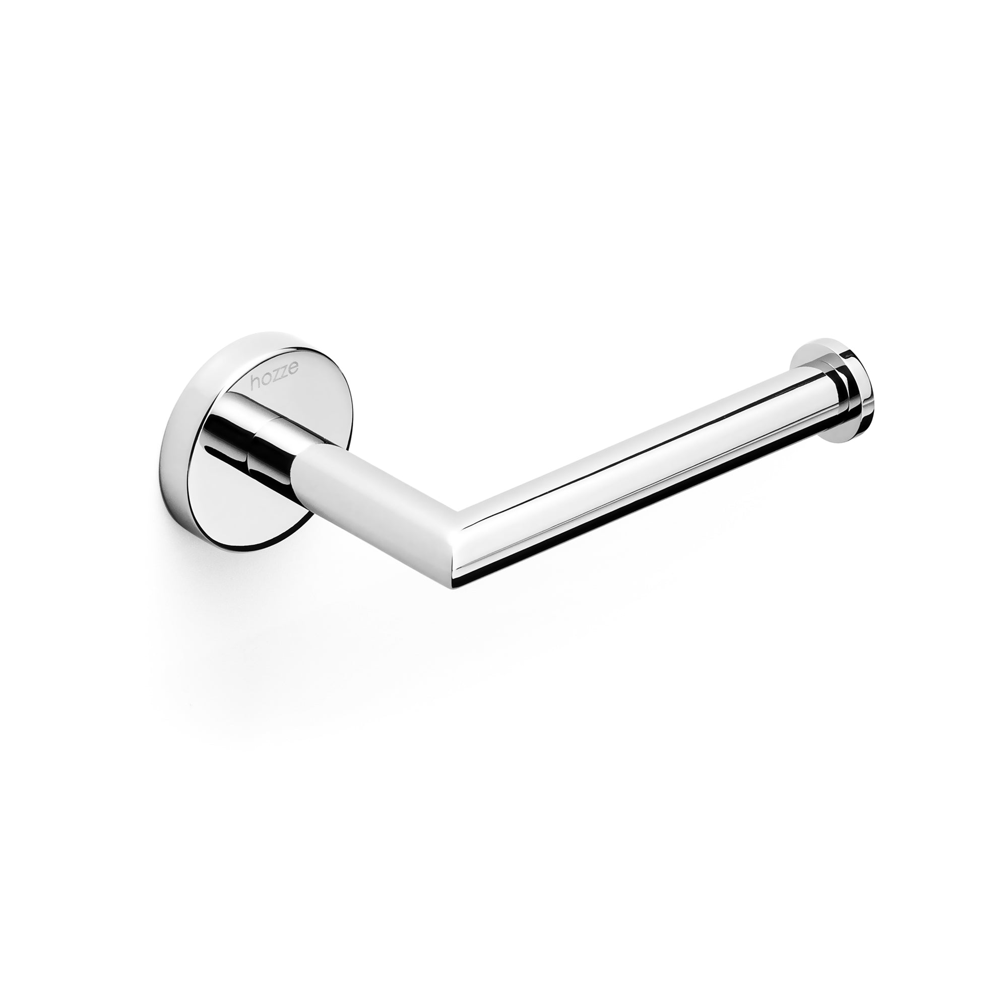 Matte white wall-mounted toilet paper holder 