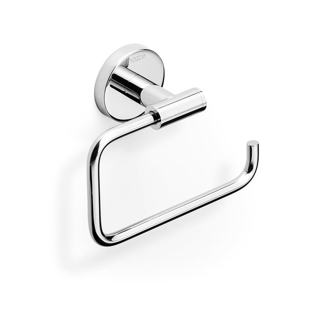 Chrome swivel toilet paper holder