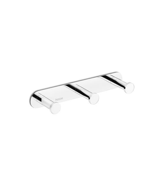 Triple wall hook – chrome finish
