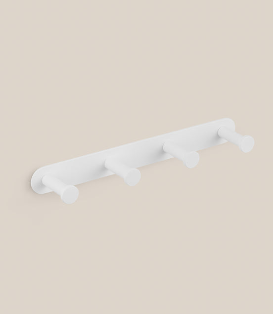 Quadruple wall hook chrome