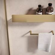 Brushed gold shower shelf  40 cm