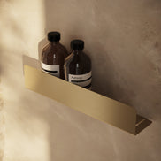 Brushed gold shower shelf  40 cm