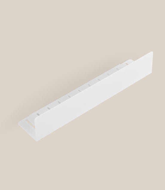 Shower shelf 40 cm matte white