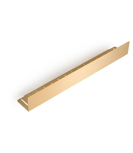 Matte black shower shelf 60 cm