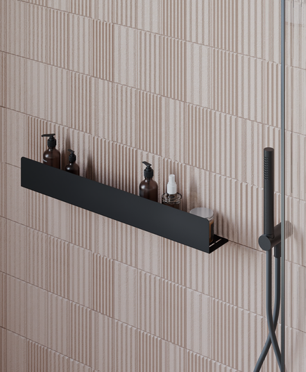 Shower shelf 60 cm – brushed copper finish