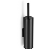 Chrome wall-mounted toilet brush