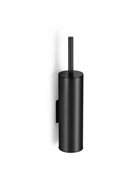 Chrome wall-mounted toilet brush