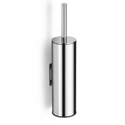 Chrome wall-mounted toilet brush