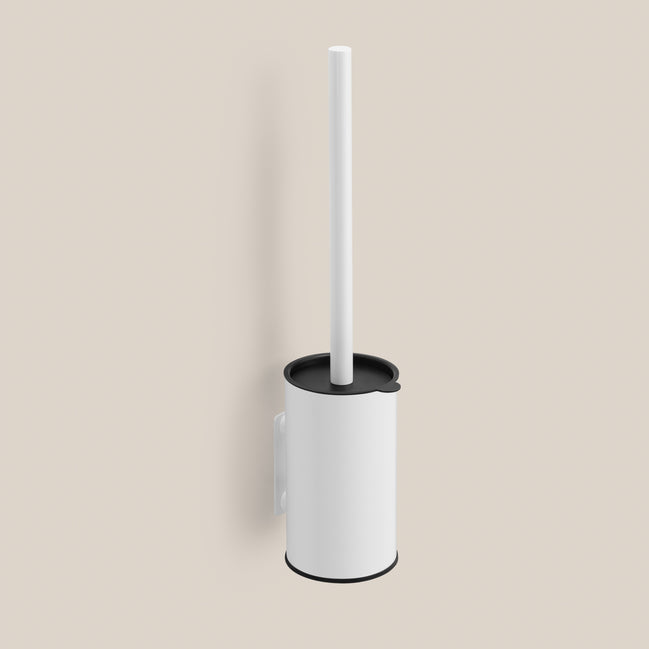 Brosse WC – murale ou sur pied, blanc mat
