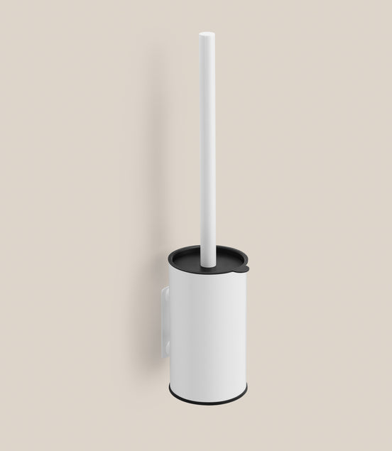 Wall-mounted or freestanding toilet brush – chrome finish