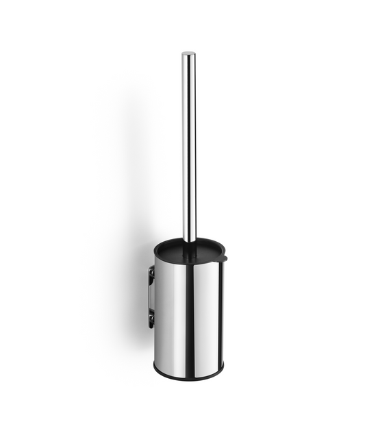 Wall-mounted or freestanding toilet brush – chrome finish