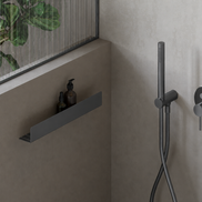 Brushed gold shower shelf  40 cm