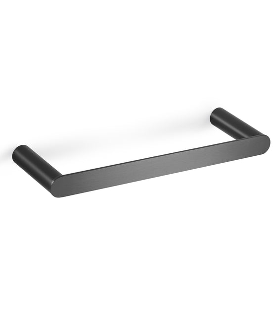 Wall-mounted towel rack 25 cm – brushed graphite finish