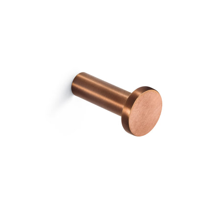 Brushed gold single towel hook