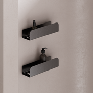 Drill-Free Shower Shelf – Brushed Graphite