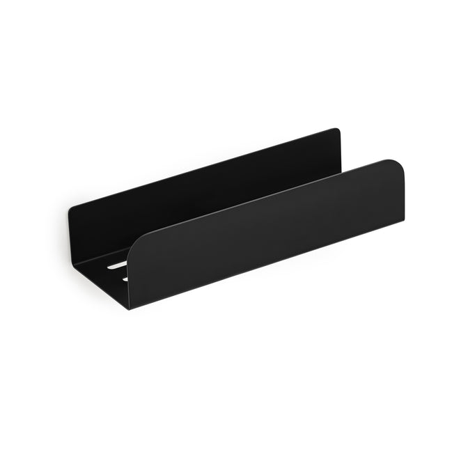 Matte white shower shelf – no-drill installation