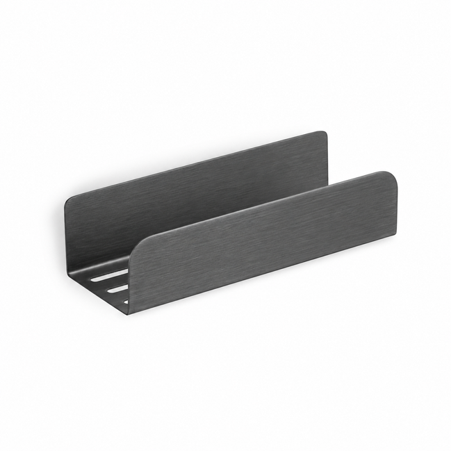 Drill-Free Shower Shelf – Brushed Graphite