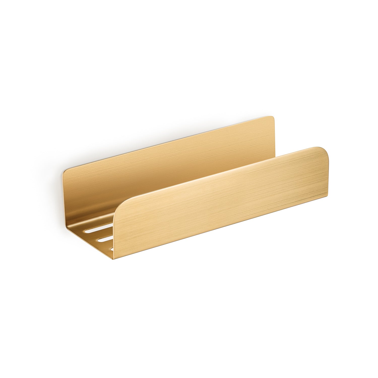 Matte white shower shelf – no-drill installation