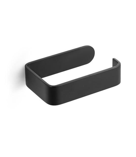 Toilet paper holder without drilling – matte black finish