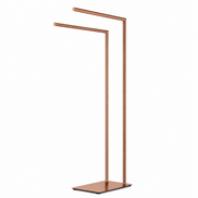 Chrome freestanding towel rack