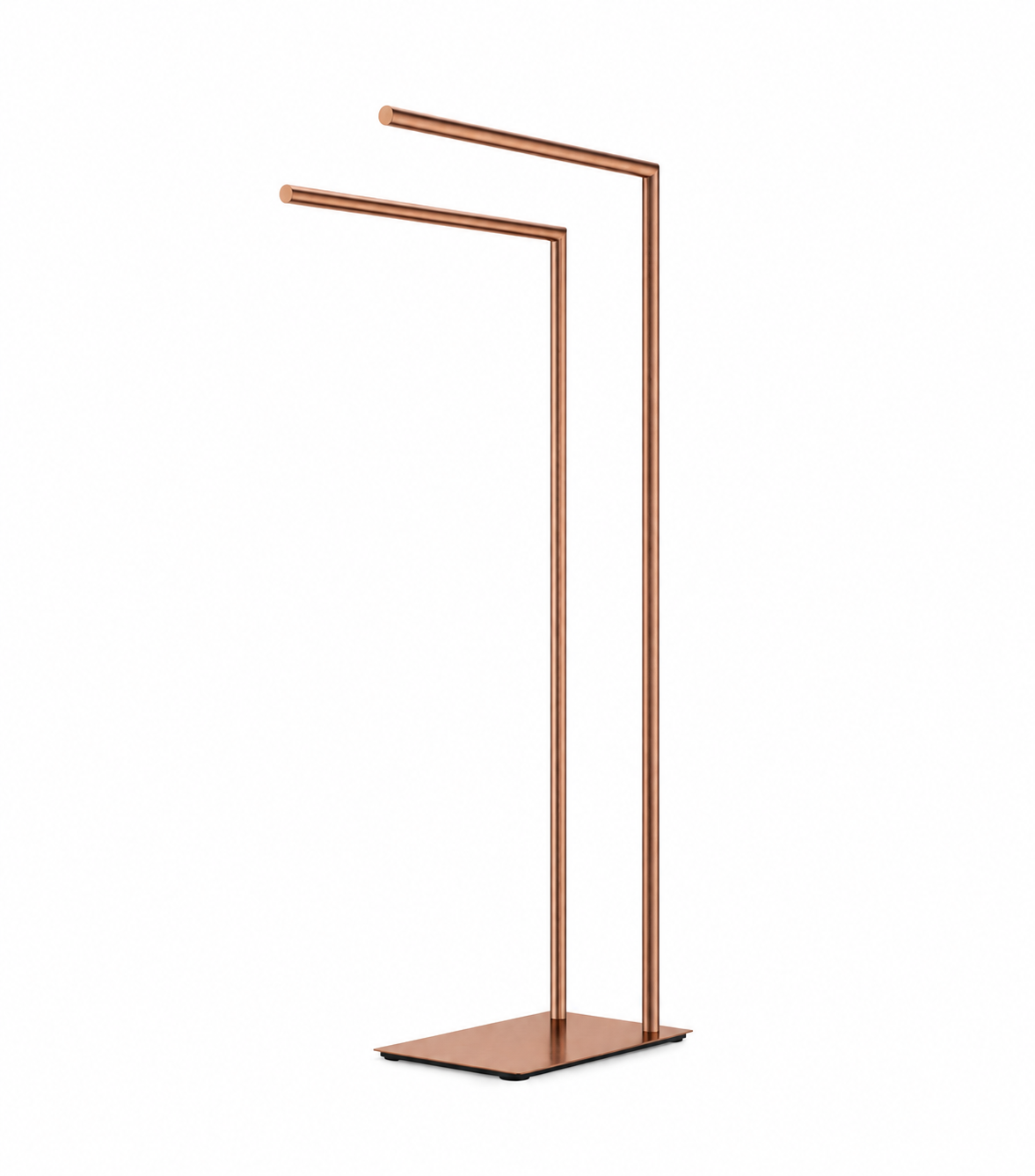 Chrome freestanding towel rack
