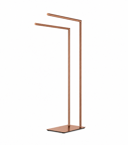 Chrome freestanding towel rack
