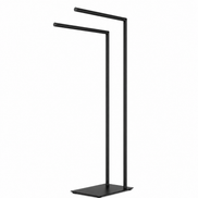 Chrome freestanding towel rack
