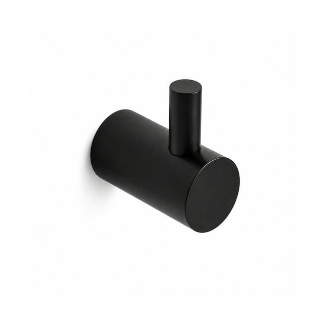 Bathroom wall hook – matte black finish