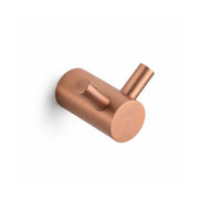 Double wall hook – brushed copper finish