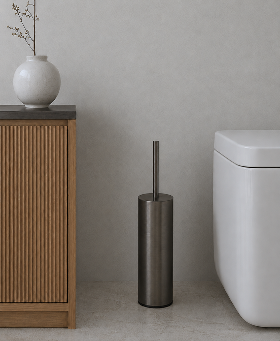 Freestanding Toilet Brush – Brushed graphite