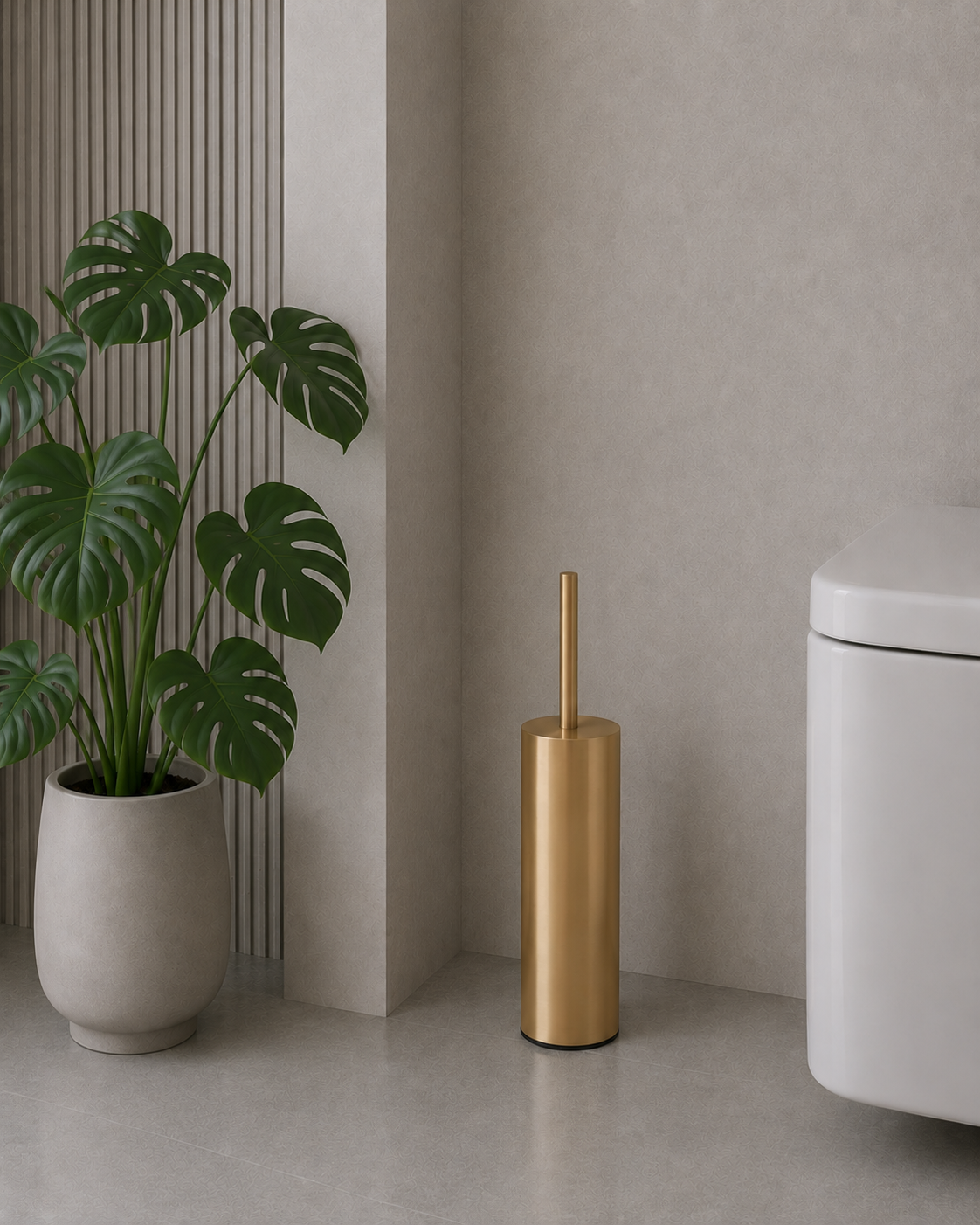 Freestanding Toilet Brush – Chrome