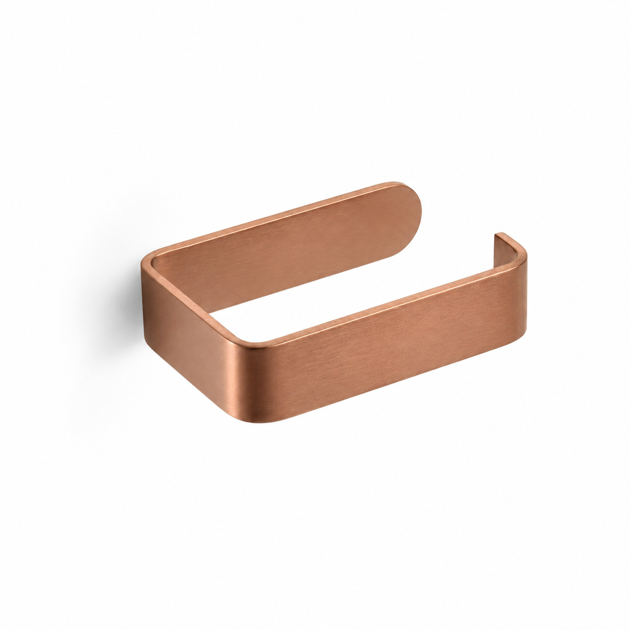 Toilet paper holder without drilling – brushed brushed copper