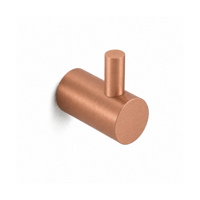 Bathroom wall hook – brushed copper finish