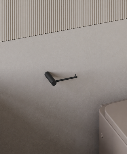 Toilet paper holder brushed graphite