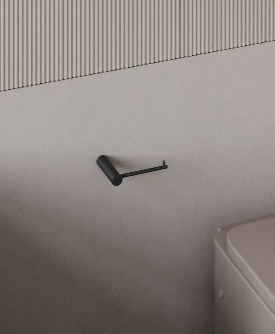 Toilet paper holder – matte black finish