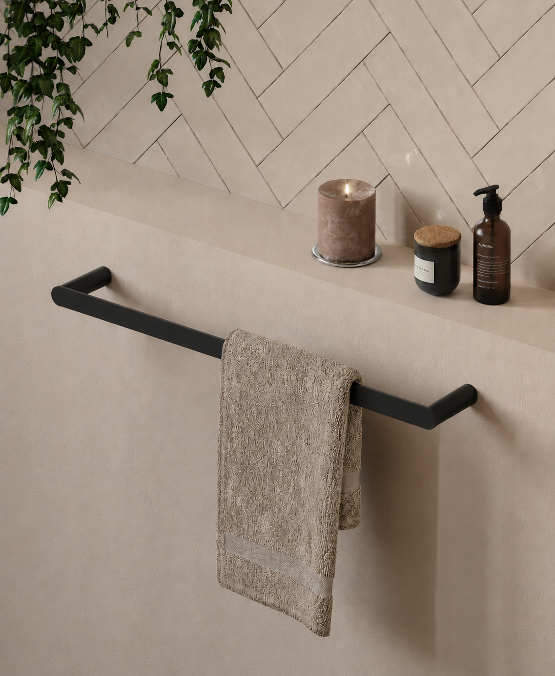  Wall-mounted towel bar 50 cm