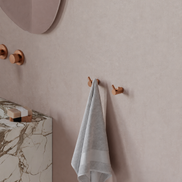 Double wall hook – brushed copper finish