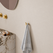 Double wall hook – brushed copper finish