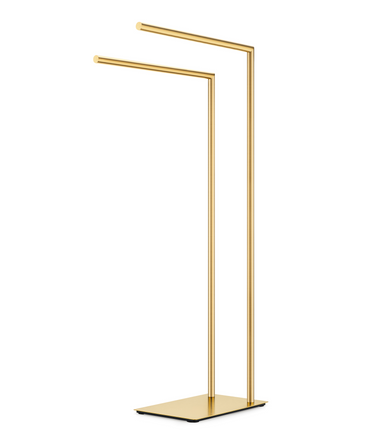 Chrome freestanding towel rack