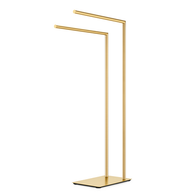 Chrome freestanding towel rack