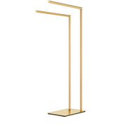 Porte-serviettes sur pied au design élégant – finition or brossé