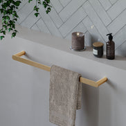 Wall-mounted towel bar 50 cm – brushed copper finish