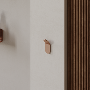 Bathroom hook without drilling – brushed copper finish