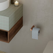 Toilet paper holder brushed graphite