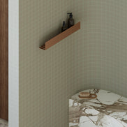 Brushed gold shower shelf  40 cm