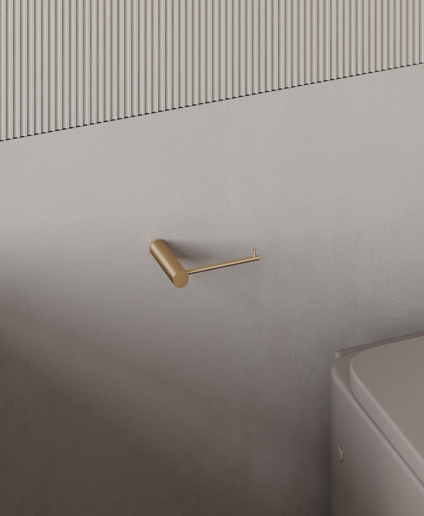 Toilet paper holder brushed graphite