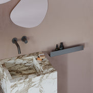 Brushed gold shower shelf  40 cm