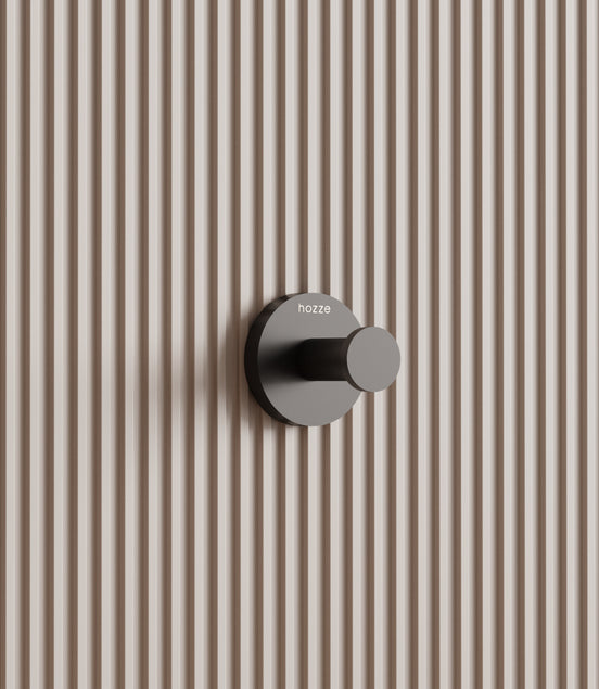 Bathroom wall hook – matte black finish